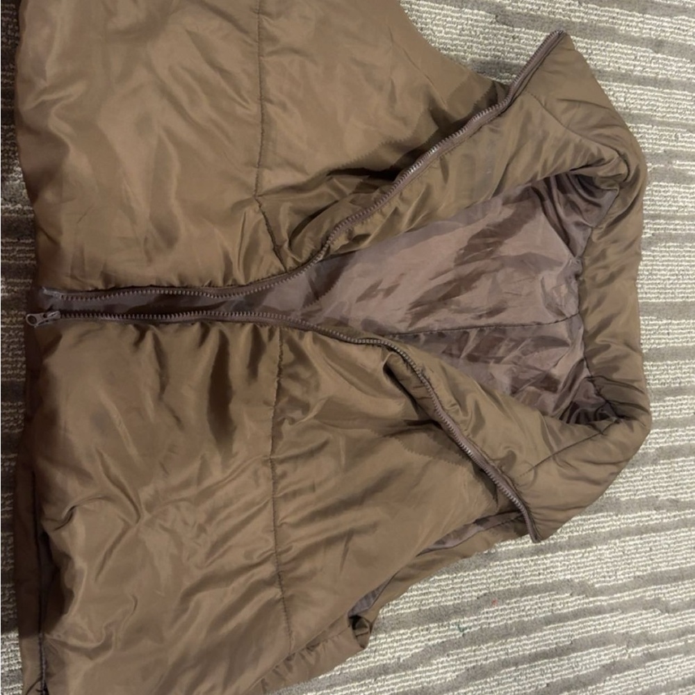 Brown Puffer Vest